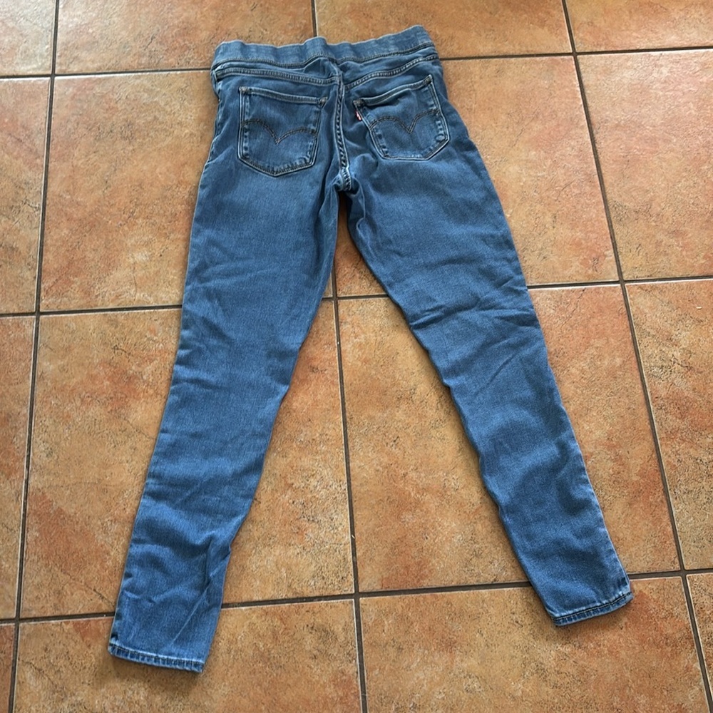 Levi’s Maternity Pull on Elastic Waist Denim Jeans Size 28x30